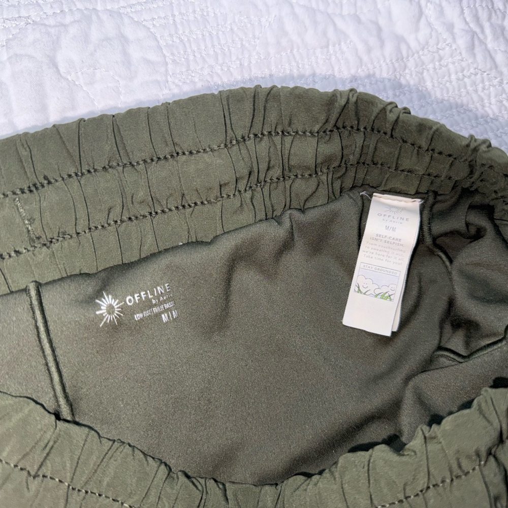 Offline by Aerie Olive Green Athletic Shorts - Picture 3 of 5
